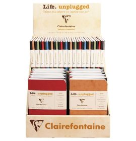 Clairefontaine Life. unplugged - Duo Staplebound Notebooks - Cardboard Display