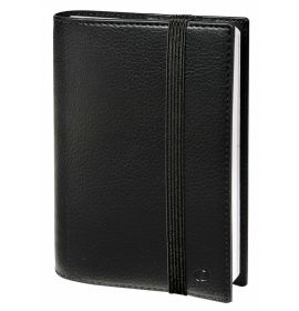 #7361Q5 Quo Vadis 2022 Life Noted Weekly & Monthly Planner, 12 Months, Jan. to Dec. – 6 1/4 x 9 3/8" – Grained Faux Leather Kali Black