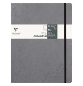 794435 - Clairefontaine - My Essential - Paginated Notebook - Dot Grid - 96 Sheets - 7 1/2 x 9 7/8" - Grey