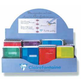 #801 Clairefontaine Classic Notebooks Display 14 x 5 x 12 Assorted Covers Display