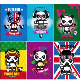 #812277 Clairefontaine Panda Boo Notebook Collection A5 Staplebound, Lined, Assorted Designs
