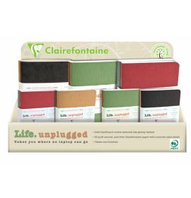 #822 Clairefontaine Basic Staplebound Duo Notebooks Display 18 x 5 x 13 Lined Assorted Covers