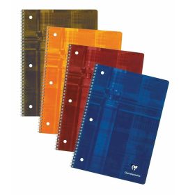 Classic Clairefontaine Wirebound Notebook - Lined w/ Margin - 8 1/4 x 11 3/4" - Assorted