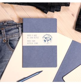 Clairefontaine Recycled Notebook Collection - Lined - A5 - Recycled Denim Jeans