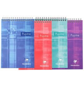 Clairefontaine Classic Wirebound Notepad - Graph - 5 3/4 x 8 1/4" - Assorted