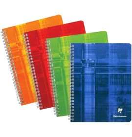 Classic Clairefontaine Wirebound Notebook - French Lined - 6 3/4 x 8 3/4" - Assorted