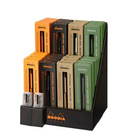 Rhodia - Writing - Countertop Display - 16 Pens - 16 Mechanical Pens - 20 Ink Refills