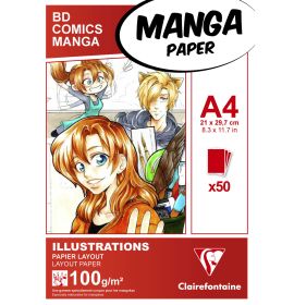 Clairefontaine - Manga Drawing Paper - Illustration Pad - 8 x 12"