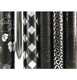 #95895 Clairefontaine Premium Collection Noir" Wrapping Paper 6 x 27 1/2" Rolls with Display"