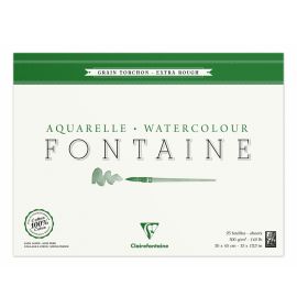 Fontaine Watercolor Rough Block - 300g - 25 Sheets - 12 x 15 1/2"