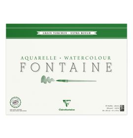 Fontaine Watercolor Rough Block - 300g - 25 Sheets - 14 x 19"