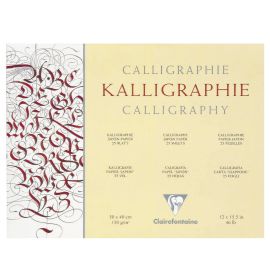 Clairefontaine - Calligraphy Pad - Ivory Paper - 25 Sheets - 9 1/2 x 12"