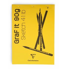 Clairefontaine - GraF it Sketch Pads - Blank - 80 Sheets - 8 x 12" - Assorted