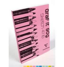 Clairefontaine - GraF it Sketch Pads - Blank - 80 Sheets - 6 x 8" - Rose