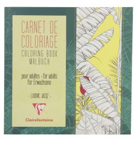 Clairefontaine - Coloring Books for Adults - 36 Pages - 7 7/8 x 7 7/8" - Flowers