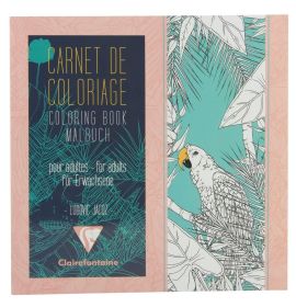 Clairefontaine - Coloring Books for Adults - 36 Pages - 7 7/8 x 7 7/8" - Birds