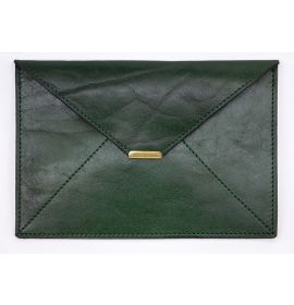 Photo Envelope - Green Mignon Leather