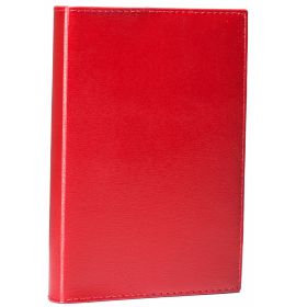#99303/5 Exacompta Basic Journals Bound 5 ½ x 8 ¼ Lined Soho Red Silver Edge 100 sheets