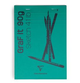 Clairefontaine - GraF it Sketch Pads - Blank - 80 Sheets - 6 x 8" - Assorted