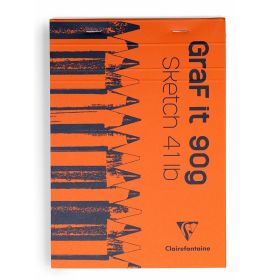 Clairefontaine - GraF it Sketch Pads - Blank - 80 Sheets - 4 x 6" - Assorted