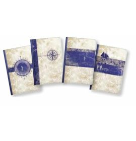 #99765 Clairefontaine Maritime Collection Cloth Notebooks 3 ½ x 5 ½ 96 Sheets Lined