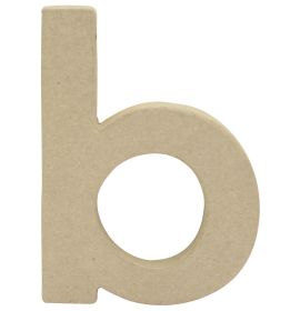 AC814 - Decopatch - Papier-Mache Alphabet - Kraft Letters - B