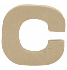 AC815 - Decopatch - Papier-Mache Alphabet - Kraft Letters - C