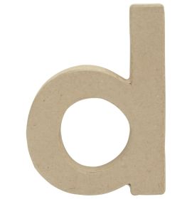 AC816 - Decopatch - Papier-Mache Alphabet - Kraft Letters - D