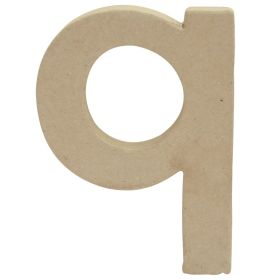 AC829 - Decopatch - Papier-Mache Alphabet - Kraft Letters - Q