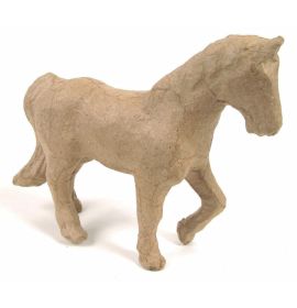 #AP108 Decopatch Animal Figurines Papier-Mache Trotting Horse 4 to 5"