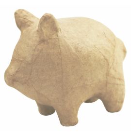 AP172 Decopatch Animal Figurines Papier-Mache Pig 4 to 5"