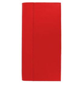 #6795Q5 Quo Vadis 2023 Visoplan Monthly Monthly Planner 12 Months, Jan. to Dec. 6 3/4 x 3 1/2" Genuine Leather Chelsea Red