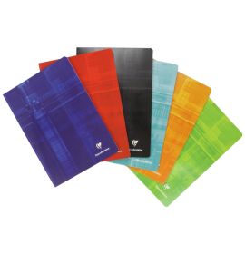 Classic Clairefontaine Staplebound Notebook - Lined with Margin - 8 1/4 x 11 3/4" - Assorted