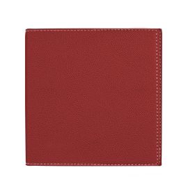 #1425Q5 Quo Vadis Executive 2023 Weekly Planner 13 Months, Dec. to Dec. Square 6 1/4 x 6 1/4" Grained Faux Leather Club Red