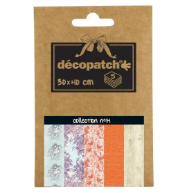 DP014 - Decopatch - Decopauge Paper - Assorted - Five Sheets
