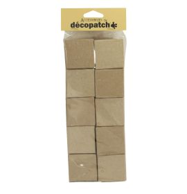 Decopatch - 10 Small Square Boxes - Papier Mache - #EV010
