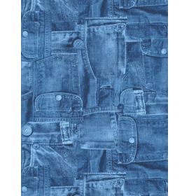 #C/381 Decopatch Jeans 3 sheets of 1 design Decoupage paper 11 3/4 x 15 3/4 3