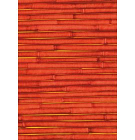 #C/507 Decopatch Red bamboo 3 sheets of 1 design Decoupage paper 11 3/4 x 15 3/4