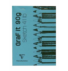 Clairefontaine - GraF it Sketch Pads - Blank - 80 Sheets - 6 x 8" - Blue