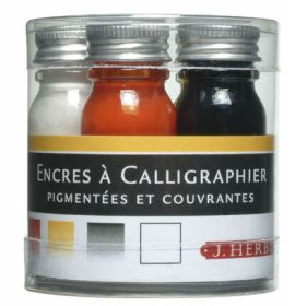Jacques Herbin - Calligraphy Ink - Sampler of Five 10ml Bottles