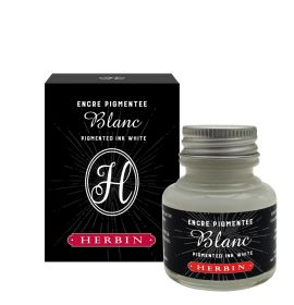 Jacques Herbin - Pigmented Ink - White - 30ml Bottle