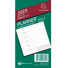 Quo Vadis 2025 Refill For Space 17 Planner