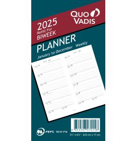 Quo Vadis 2025 Refill For Biweek Planner