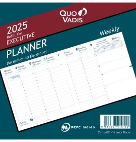Quo Vadis 2025 Refill For Executive Planner