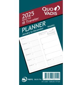 Quo Vadis 2025 Refill For IB Traveler Planner