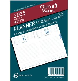 Quo Vadis 2025 Refill for Notor Planner