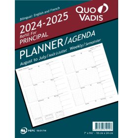 Quo Vadis 2024-2025 Refill For Principal Planner