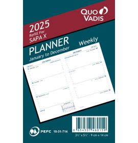 Quo Vadis 2025 Refill For Sapa X Planner