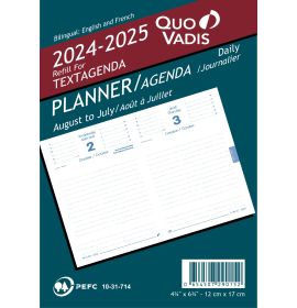 Quo Vadis 2024-2025 Refill for Textagenda Planner