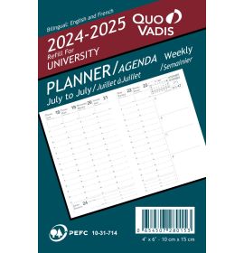 Quo Vadis 2024-2025 Refill For University Planner